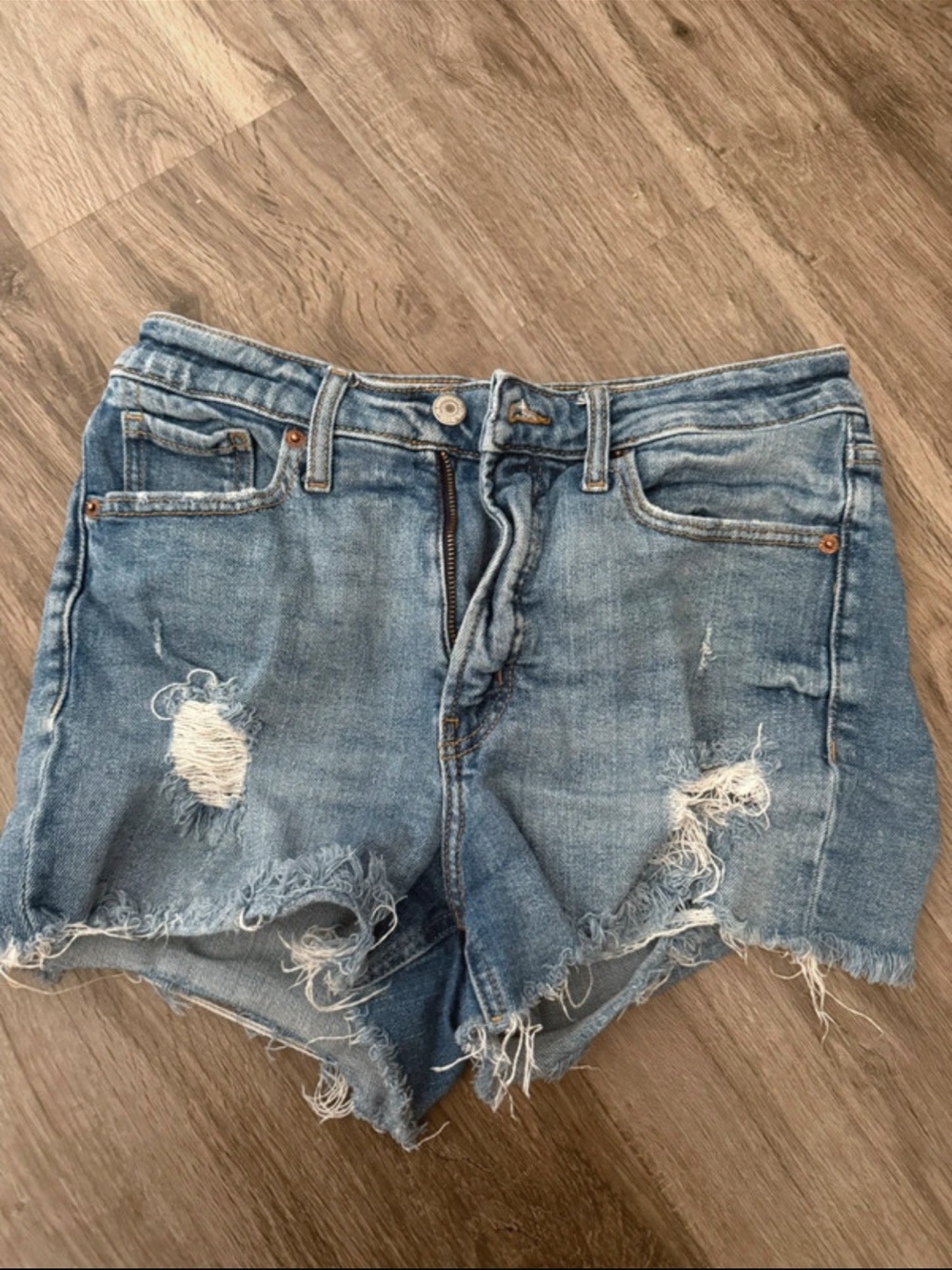 Old Navy Distressed Denim Cutoff Shorts - Light Blue